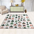 thumbnail image 2 of Yayeee Area Rugs for Living Room 6.7'x4.8' Non Slip Washable Bedroom Floor Carpet, Orange Christmas House, 2 of 5