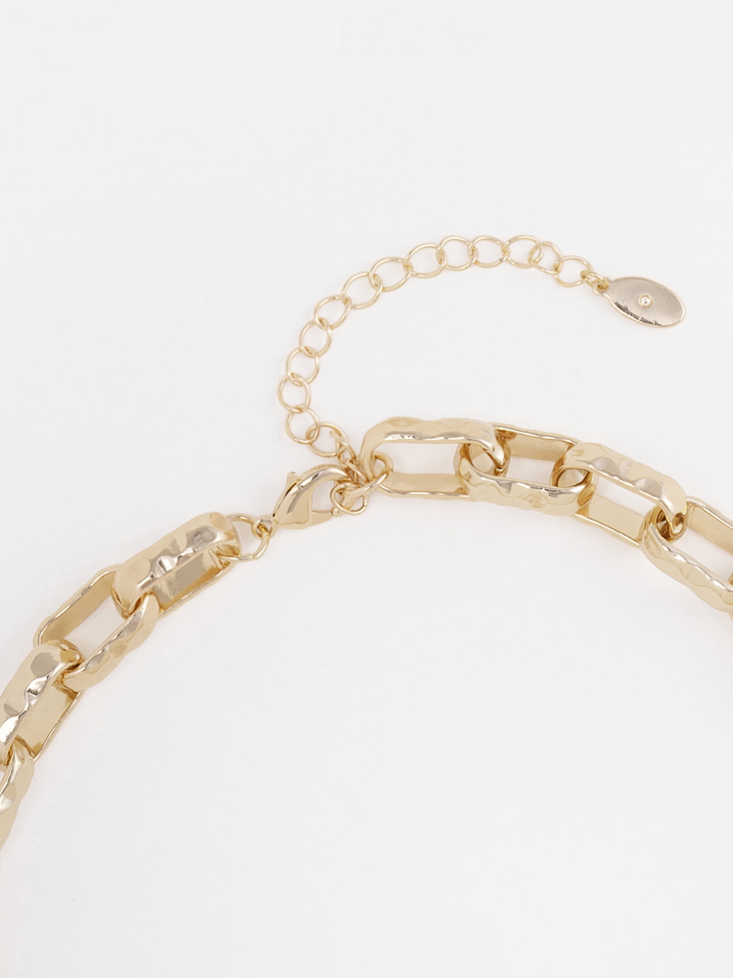 Scenario Women's Gold-Tone Chunky Twist Chain Necklace