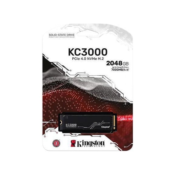 Kingston KC3000 M.2 2280 2TB PCI-Express 4.0 x4 3D TLC Internal Solid State Drive (SSD) SKC3000D/2048G
