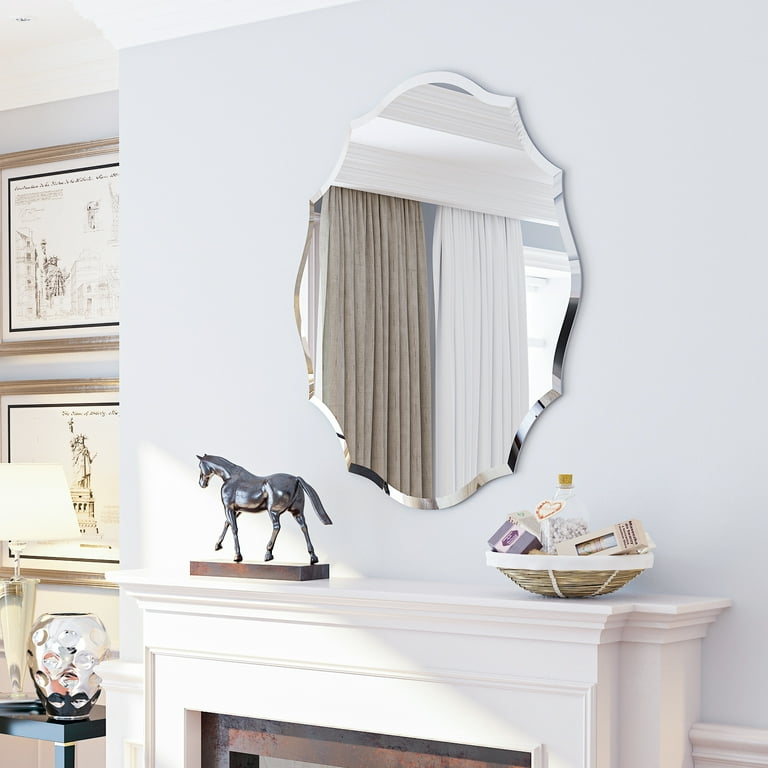 Decorative Frameless Wall Mirror store 28 Inches Star Shaped