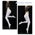 thumbnail image 4 of Womens Ultra Shimmery Footed Tights Oil Glossy Pantyhose Solid Color Opaque Yoga Stockings Stockings Pants Sports Fitness Leggings Trousers Clubwear for Valentine's Day Gifts, 4 of 6