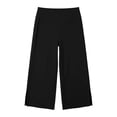 thumbnail image 7 of Htrmlpk Women Yoga Pants Elastic Waist Cropped Trousers Athletic Workout Running Jogging Pants with Pocket, 7 of 7