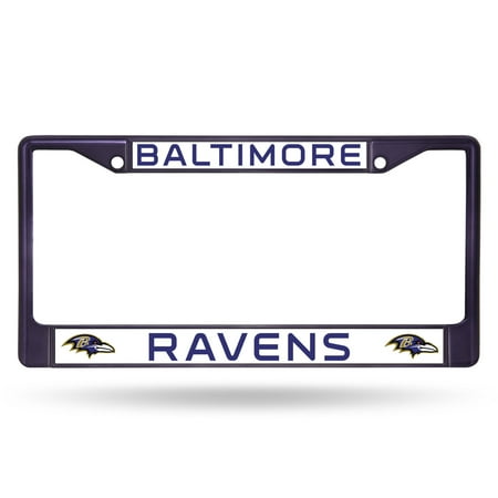 Baltimore Ravens License Plate - Rico Industries NFL Color License Plate Frame, Baltimore Ravens