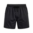 thumbnail image 5 of Yaoyar Men's Solid Drawstring Waist Quick Dry Running Shorts with Side Split Hem Pockets, Breathable Lightweight Fitness Jogger Sweatpants, 5 of 9