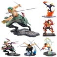 thumbnail image 2 of Figura de Luffy de una pieza de 18CM, Roronoa Zoro, estatua de Anime de tres hojas sa-maximum de Manga, modelo de colección de acción en PVC, juguetes para niños Qiuyongming unisex, 2 of 2