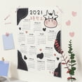 thumbnail image 3 of Fiudx Artículos en oferta con ofertas flash Calendario 2021 Tapiz Fondo de dormitorio de niño y niña Decoración de pared de tela, 3 of 6