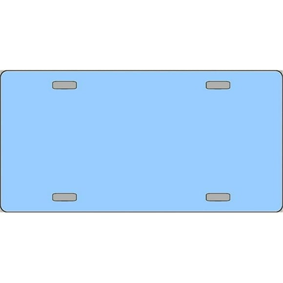 Baby Blue Solid Flat Automotive License Plates Blanks for Customizing