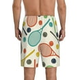 thumbnail image 2 of Mens Pajama Pants - Racket And Tennis Ball Sleep Shorts Mens Pajama Shorts, Comfy Pj Pants for Mens Lounge Shorts, 2 of 5