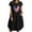 Black, variant on OAVQHLG3B Summer Dress for Women 4th of July Outfits for Women Summer Cotton And Linen American flagPrint Casual Short Sleeve With Pocket Crewneck Loose Dress