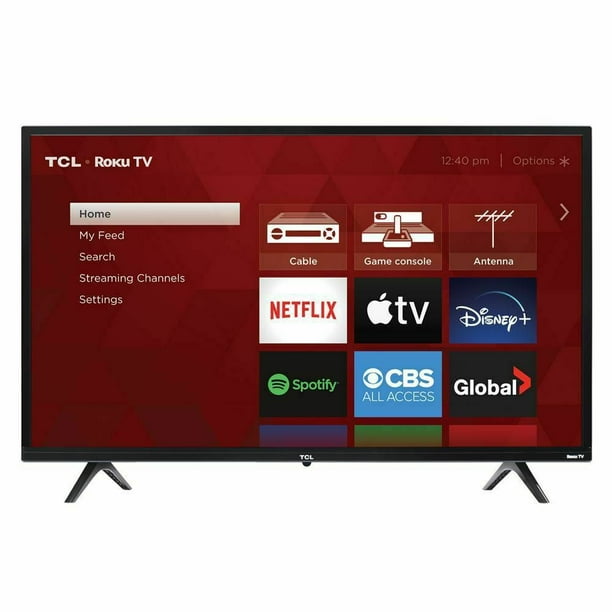 Rénové TCL 32" Classe HD (720P) Roku Smart LED TV (32S331-CA)