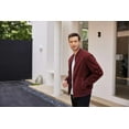 thumbnail image 6 of COOFANDY Men's Suede Vintage Lightweight Casual Varsity Bomber Jacket, 6 of 9