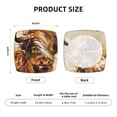thumbnail image 6 of Gaeub Yak Square Chair Seat Covers, Stretch Fitted Printed Chair Seat Cushion Cover for Kitchen, Office - One Size, 6 of 9