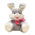 thumbnail image 2 of YujiCraft Children's Bunny Plush Toy Electric Sound Making, 14-inch Talking Stuffed Rabbit Birthday Gift,Gray, 2 of 5