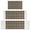 Brown Beige Plaid, variant on Pink Geometric Lattice Pattern Kitchen Rugs Sets Of 3,Kitchen Runner Rugs Non Skid Washable,Decorative Kitchen Floor Mats for Kitchen,Sink,Laundry,17"x30"+ 17"x47" + 17"x59"