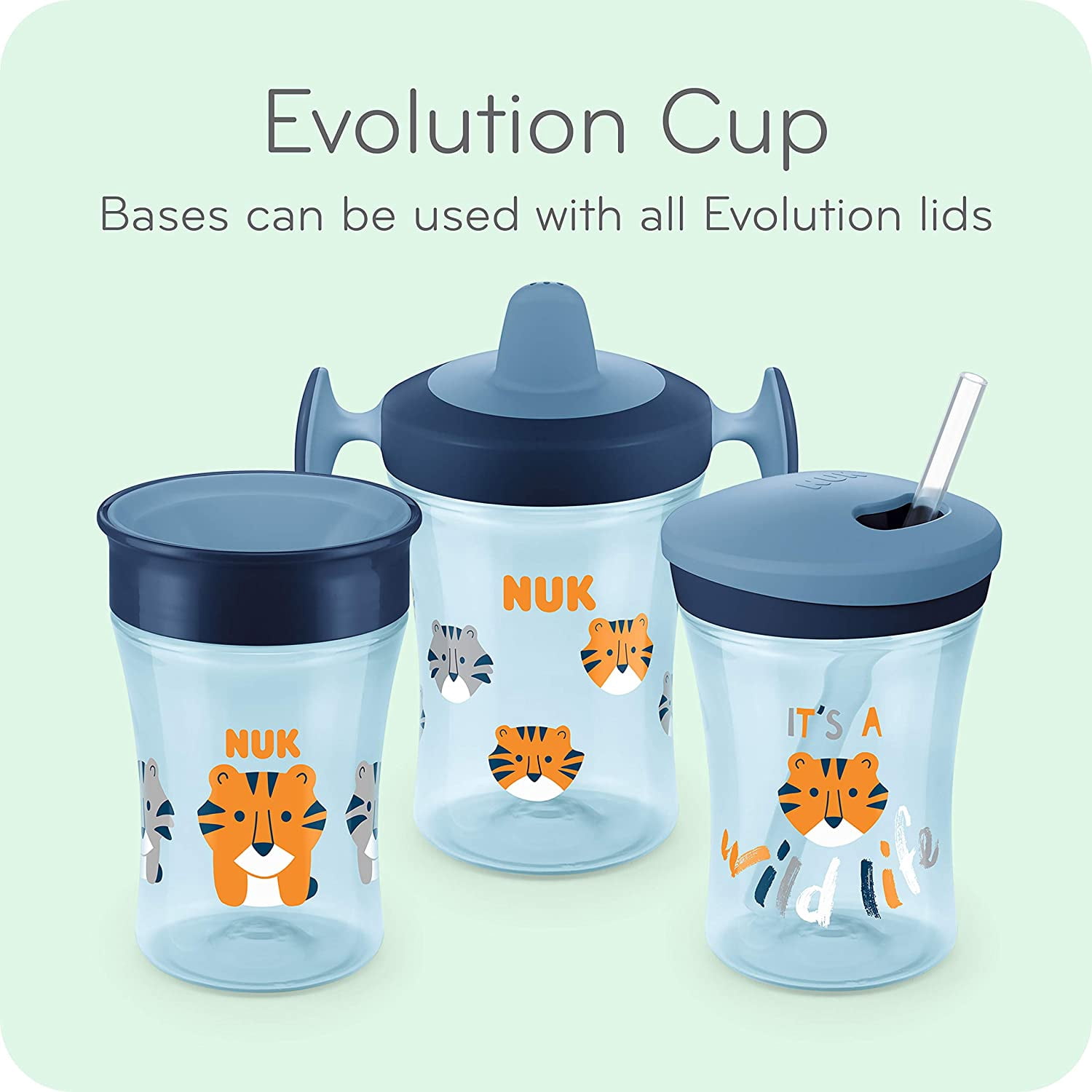 NUK Evolution 360 Spoutless Cup, 8 oz, 1-Pack