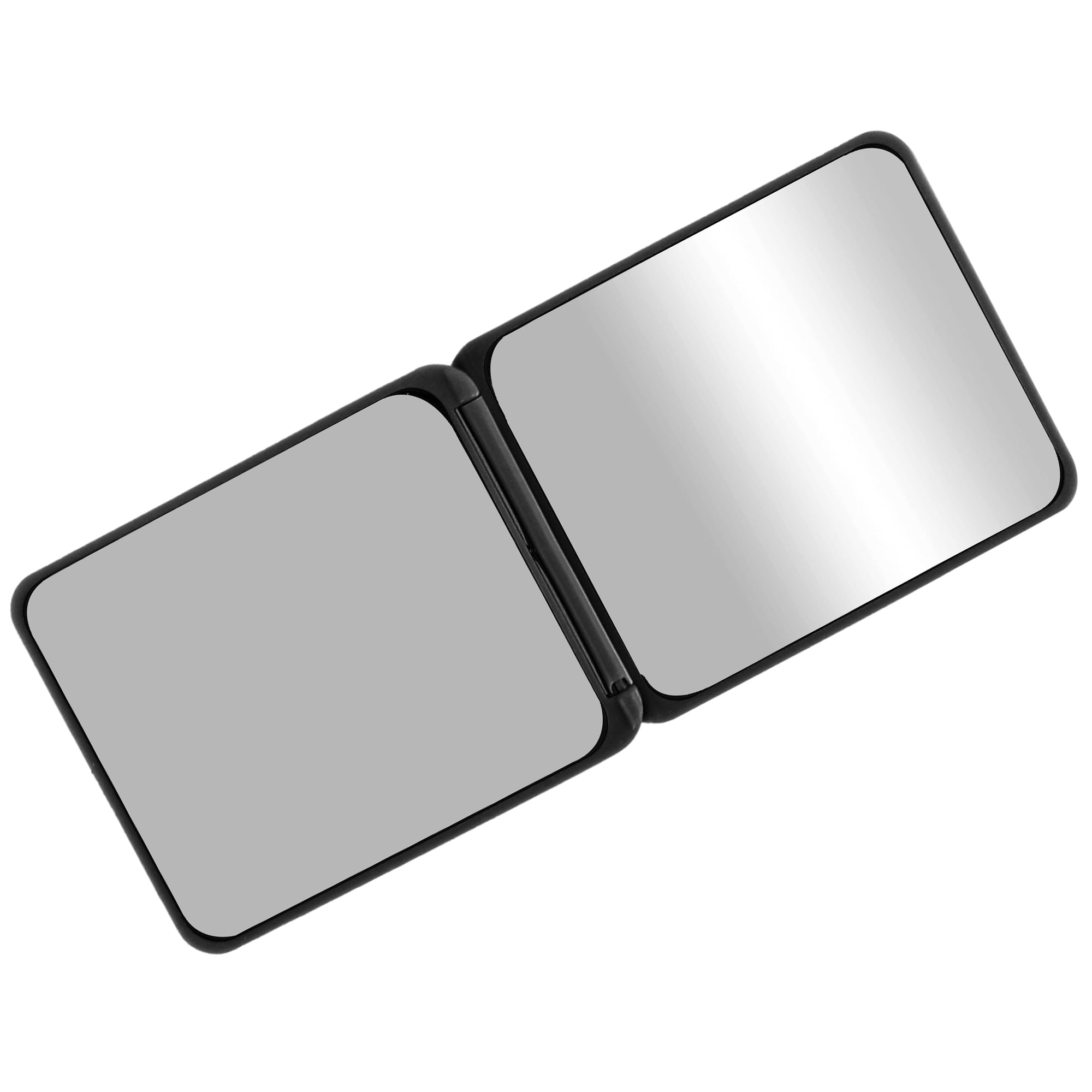 Unique Bargains Square Compact Mirror Cosmetic Mirror 1 Pc Black