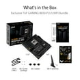 thumbnail image 3 of ASUS TUF GAMING B650-PLUS WIFI AMD B650 AM5 Ryzen™ Desktop 9000 8000 and 7000 ATX motherboard, 14 power stages, PCIe® 5.0 M.2 , DDR5 memory, WiFi 6 and 2.5 Gb Ethernet, USB4® support Aura Sync, 3 of 7