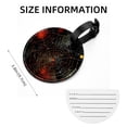 thumbnail image 5 of Halloween Spider Web 2Pcs PU Leather Round Luggage Tags with Privacy Cover and Name ID Tag for Suitcase, Handbags, Backpacks, School Bags, 5 of 6