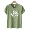 thumbnail image 4 of Fesfesfes Womens Tops Fashion Women Casual Printing Pullover Short Sleeve T-Shirt Tops Blouse Shirts for Women 12(XXL), 4 of 4
