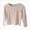 T44-Light Pink, variant on Child Girls Shirts Long Sleeve Henley T Shirts Button Up Slim Fit Tops Basic Tees Round Neck Ribbed Knit Shirts Girls Fall Winter Clothes Size 7-8T