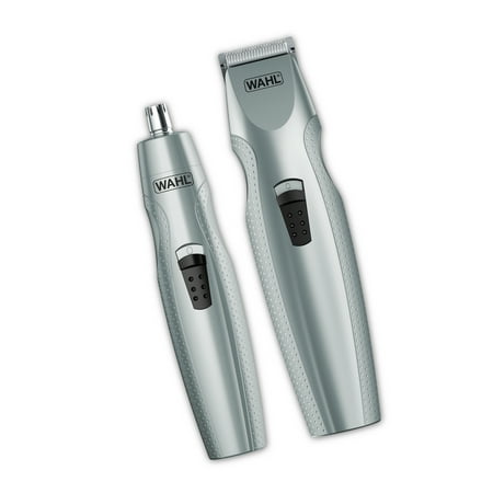 Wahl Mustache & Beard Battery Trimmer Kit with Bonus Nose Trimmer – Model