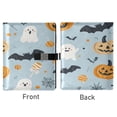 thumbnail image 2 of 9.2x6.7 inch Leather Notebook 100 Sheets, Multi-Pocket Design & Pen Loop Cute Halloween-themed Clipart Refillable Journal Organizer, 2 of 6