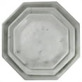 thumbnail image 3 of Platter with Marble Frame and Octagonal Shape, Large, White,Saltoro Sherpi, 3 of 5