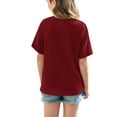 thumbnail image 5 of 5-15 Years Kids Girls Plus Size T Shirt Crew Neck Short Sleeve Top Casual Loose Summer Lounge School Blouse for Children, 5 of 8