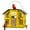 Yellow, variant on Kingsyard Metal Bird Feeder House for Outdoors Hanging, Triple Feeders for Finch Cardinal, Red