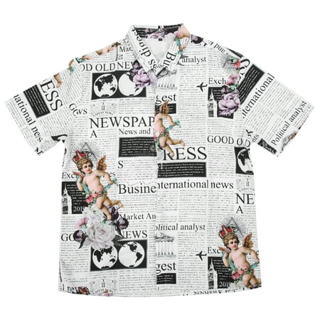

Shirt Men Shirt Print Shirt Soft Short Sleeve Shirt Casual For Collar Top Fashion Casual Leisure Shirt CE011003 XL