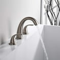 thumbnail image 4 of sumerain Two Handle Roman Tub Faucet Brushed Nickel with Valve, High Flow, 4 of 4