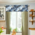 thumbnail image 3 of Yayeee Kitchen Valance Rod Pocket 54" x 18" Living Room Window Curtain, Abstract Marble Pattern, 3 of 6