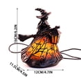 thumbnail image 4 of Halloween Witch Table Lamp, Resin LED Light Up Figurine with Warm Glow, Battery Powered Tabletop Decor for Desk Shelf Home Party Display, 4 of 4