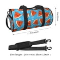 thumbnail image 2 of Fotbe Cartoon Watermelon Bolsa Deportiva de Lona Plegable con Estampado, Bolsa de Gimnasio con Bolsillo Seco/Húmedo, Bolsa de Viaje Ultraligera de Gran Capacidad, 2 of 6