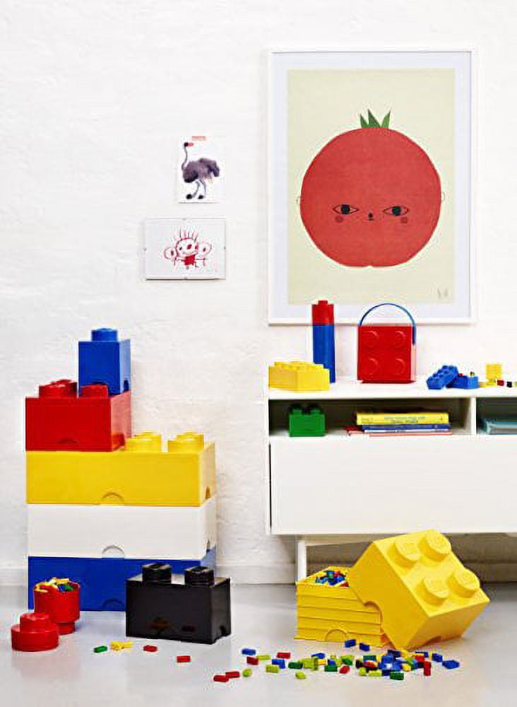  Room Copenhagen, LEGO Brick Box Stackable Storage Containers -  Organizational Building Blocks - 19.69 x 9.84 x 7.09 Inches - Brick 8, Aqua  : Toys & Games