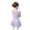 Purple, variant on LYMAYTER Girls Toddler Ballerina Leotard Tutu Skirt Short Sleeve Criss-Cross Back Party Wear 3Y-11Y
