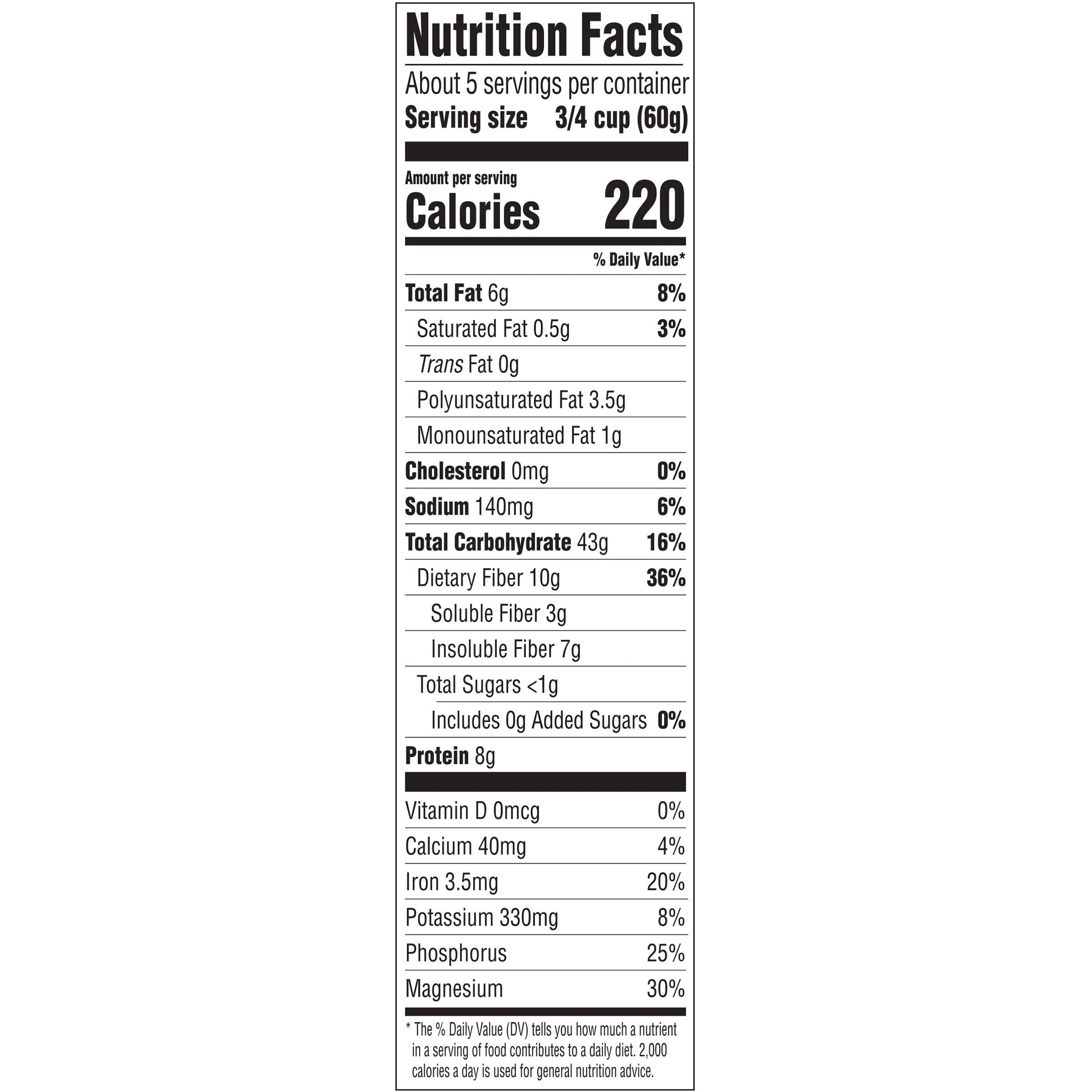 Uncle Sam Original Wheat Berry Flakes Cereal, High Fiber, Whole Grain, Regular, Kosher, Heart Healthy, Vegan, 10 ounce Box