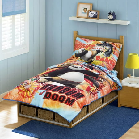 DreamWorks Kung Fu Panda "Kaboom of Doom" Toddler Bedding 4-Piece Set