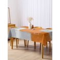 thumbnail image 3 of Orange Abstract Rectangle Tablecloth, Grey Geometric Oil Painting Vintage Gradient Waterproof & StainResistant Tablecloth, Washable Oil-proof Table Cover for Dining/Party/Wedding/Buffet 60x120 In, 3 of 9