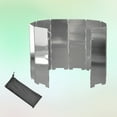 thumbnail image 2 of unbranded 10Ud Barrera De Para Portátil Plana De Aluminio Plegable Para Usar En Camping, 2 of 8
