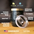 thumbnail image 4 of Bevvee Insulated Wine Tumbler 12 oz Cheers 4 Years Gifts for Wine Enthusiasts Tumblers, 4 of 4