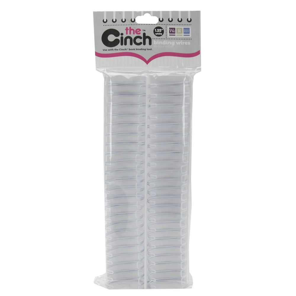 Cinch Wires 1.25" 2/Pkg White