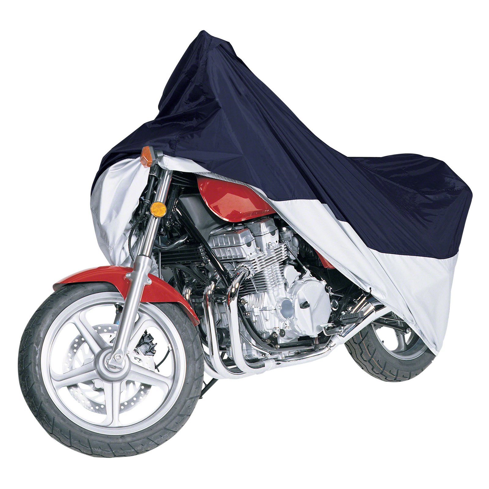 Classic Accessories 65-005-033501-00 MotoGear Motorcyle Cover, Blue/Silver, Large - image 2 of 5