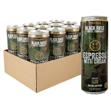 Black Rifle Coffee RTD (Espresso with Cream, 12 Count)