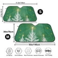 thumbnail image 3 of Picia Christmas Green Curved Windshield Sunshade Accordion Folding Style Auto Shade for Car Truck SUV Van Blocks UV Ray Sun Visor Protector -, 3 of 7