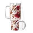 thumbnail image 2 of Pofeuu Lilies Flowers Print 40oz Ice Bully With Handle And Straw Stainless Steel Vacuum Insulated Cup And 2 In 1 Straw Lid, 2 of 8