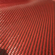 KARBXON - 12 in X 25 ft - Carbon Fiber Fabric - RED - 3K - 240g/mtr - Twill Weave - Advanced Tech Carbon Fiber Cloth Fabric - Rolled -12" x 25' Hemmed Fabric