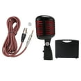 thumbnail image 2 of Microphone Vocal Dynamique Rétro Classique, Microphone à Prise de Style Vintage avec Câble XLR Femelle vers 6,35 mm, Microphone Filaire de Studio Microphone Vintage pour Chanter, 2 of 7