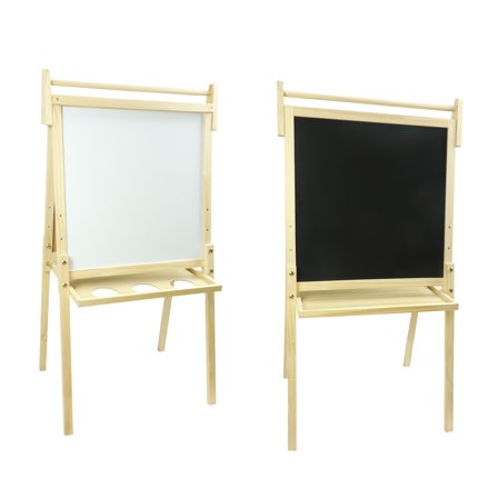 22" Chalkboard & White Erase Board Floor Easel by Creatology – Double-Sided Kids’ Easel with Chalkboard and Magnetic Dry Erase Surface - 4 Pack