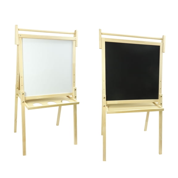22" Chalkboard & White Erase Board Floor Easel by Creatology – Double-Sided Kids’ Easel with Chalkboard and Magnetic Dry Erase Surface - 4 Pack